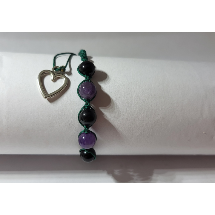 Czarny Turmalin i Ametyst - duet, który przyciąga swoją intensywnością