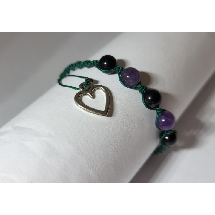 Czarny Turmalin i Ametyst - duet, który przyciąga swoją intensywnością