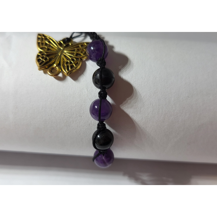 Czarny Turmalin i Ametyst - luksusowy duet intensywnego koloru