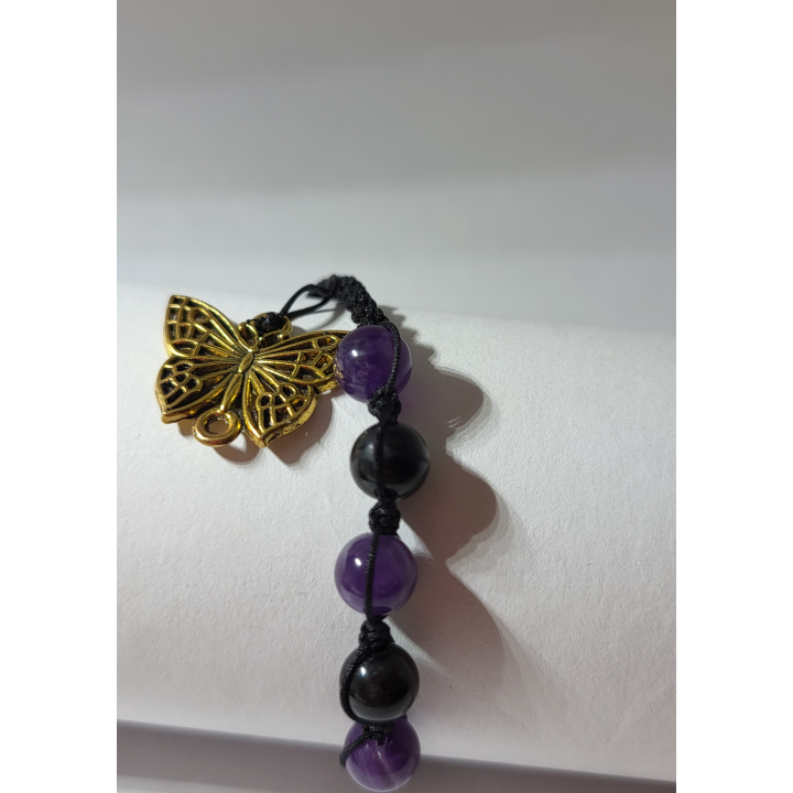 Czarny Turmalin i Ametyst - luksusowy duet intensywnego koloru