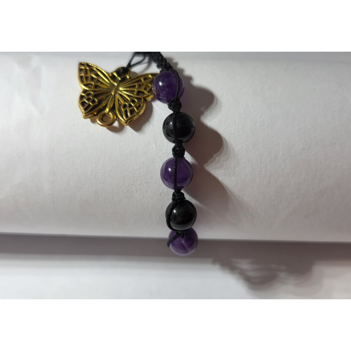 Czarny Turmalin i Ametyst - luksusowy duet intensywnego koloru