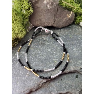 Labradoryt & Hematyt miodowy – podwójny blask kontrastu