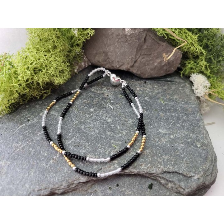 Labradoryt & Hematyt miodowy – podwójny blask kontrastu