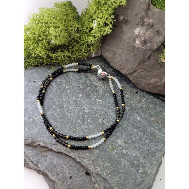 Obsydian & Kalcyt – podwójna siła kontrastu