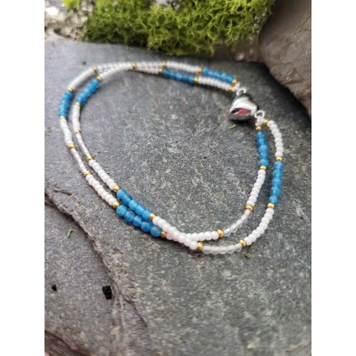 Apatyt & Kryształ Górski – podwójna czystość błękitu