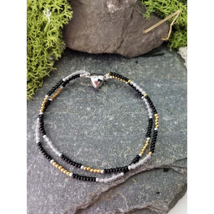 Hematyt miodowy & Kryształ Górski – podwójny blask elegancji