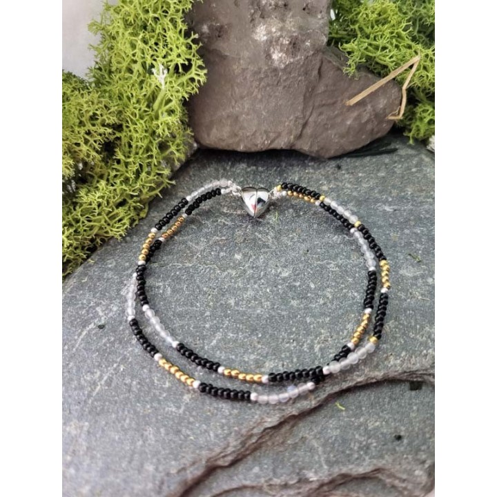 Hematyt miodowy & Kryształ Górski – podwójny blask elegancji