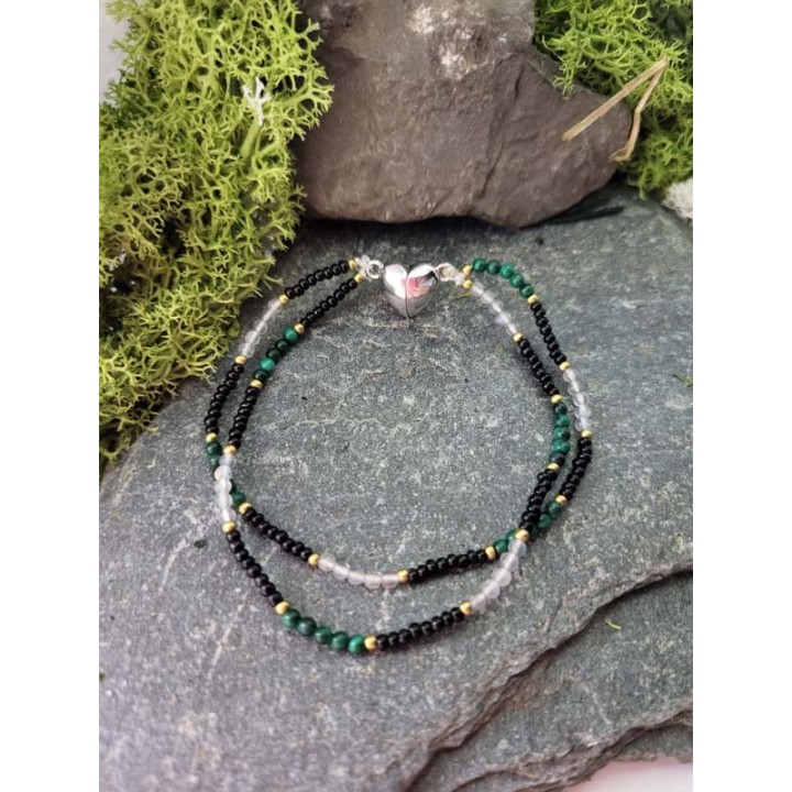 Malachit & Labradoryt – podwójna głębia natury