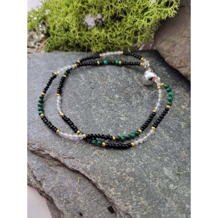 Malachit & Labradoryt – podwójna głębia natury