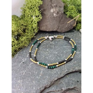 Malachit & Obsydian – podwójna siła kontrastu