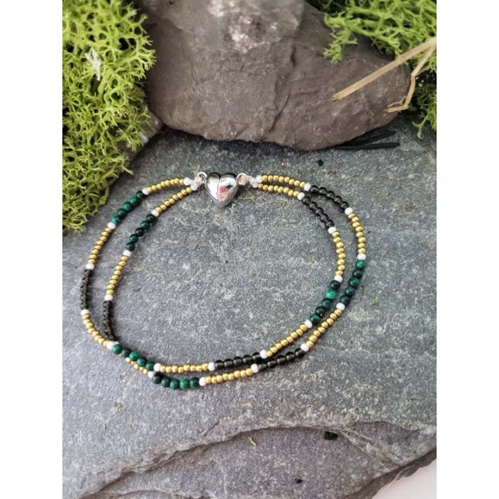 Malachit & Obsydian – podwójna siła kontrastu