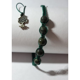 Jaspis na zielonym sznurku