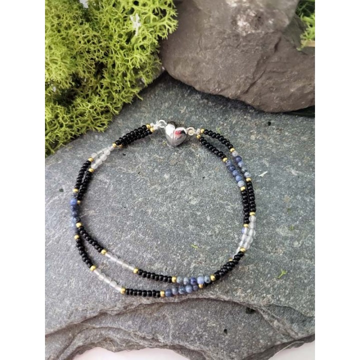 Dumortieryt & Labradoryt – podwójna głębia refleksu