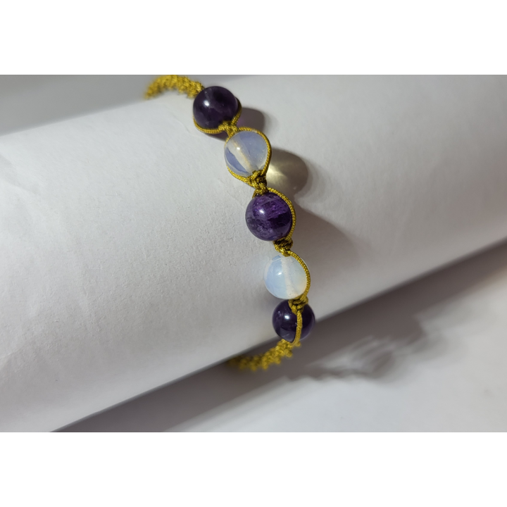 Ametyst i Kamień Księżycowy - subtelna elegancja z nutą magii