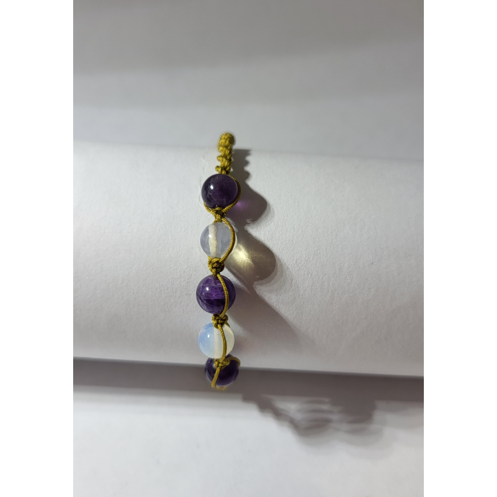 Ametyst i Kamień Księżycowy - subtelna elegancja z nutą magii