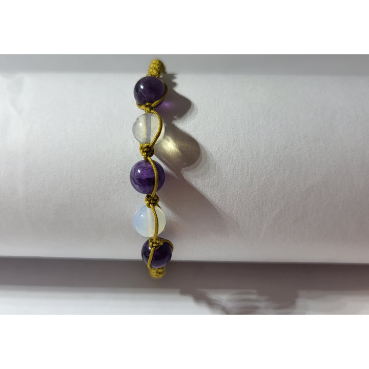 Ametyst i Kamień Księżycowy - subtelna elegancja z nutą magii