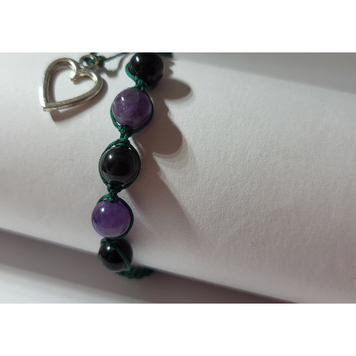 Czarny Turmalin i Ametyst - duet, który przyciąga swoją intensywnością